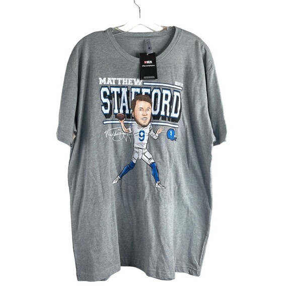 NWT NFL Gray Rams Matthew Stafford Cartoon Size XL #314 - Picture 1 of 7